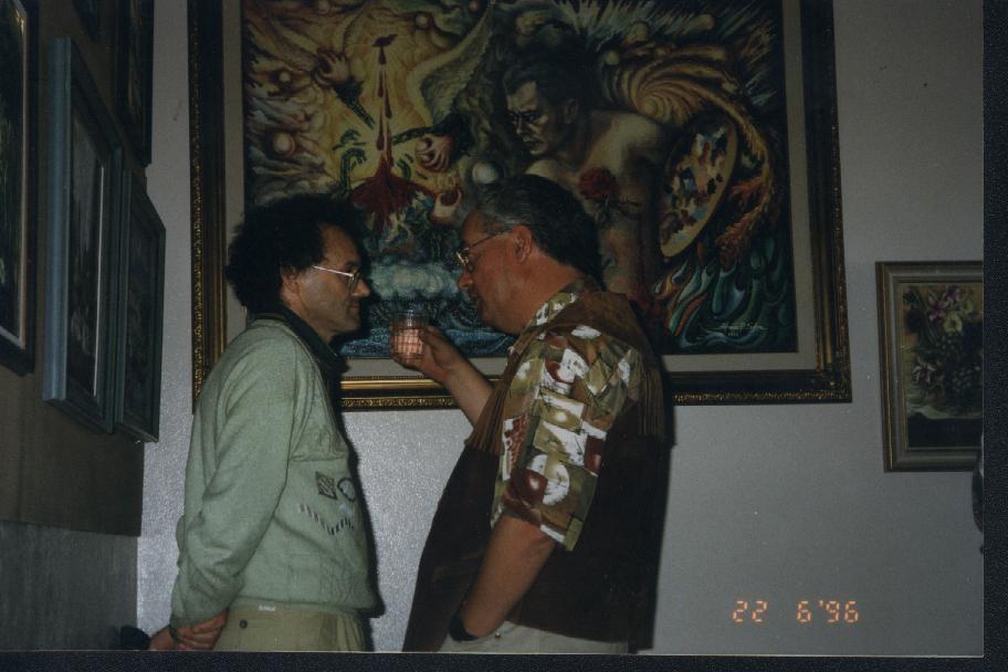 Em 1996 pesava uns quilos a menos e Mestre Alfredo estava entre nós